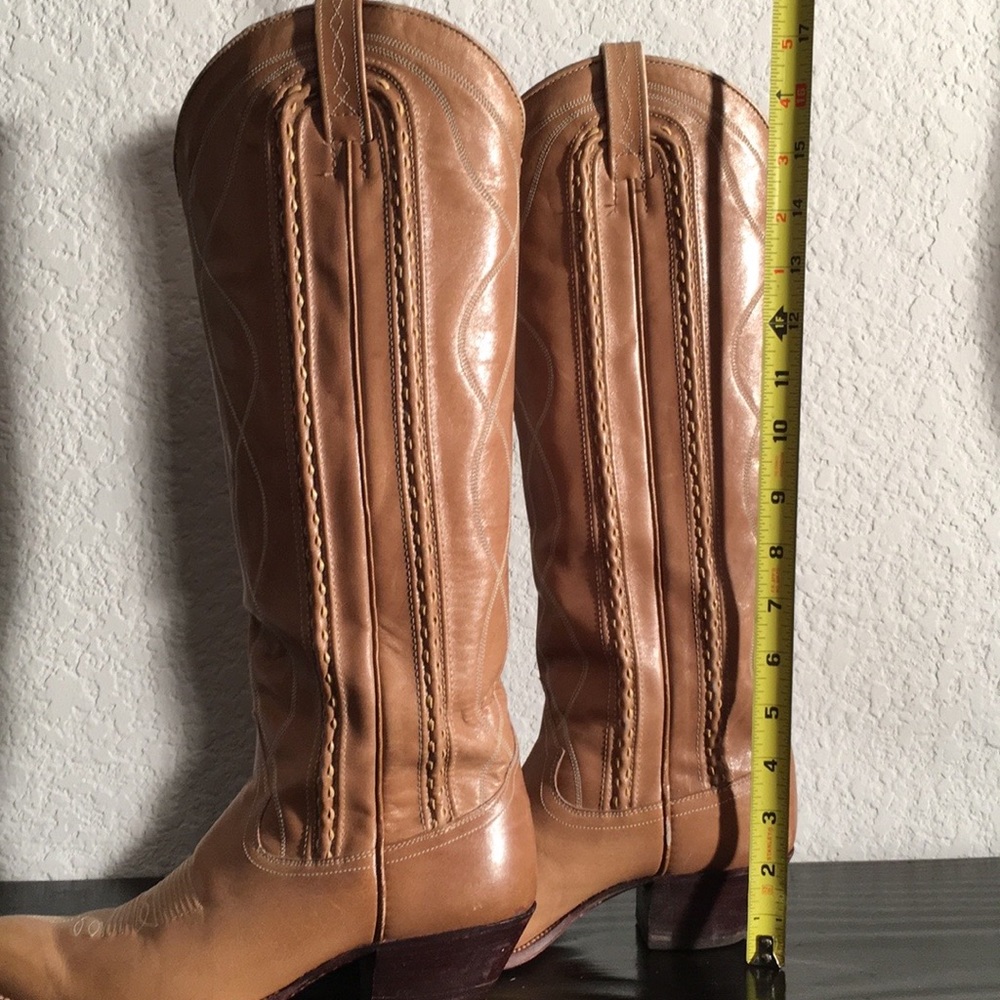 VINTAGE Dan Post 15” Tall Cowgirl Boots